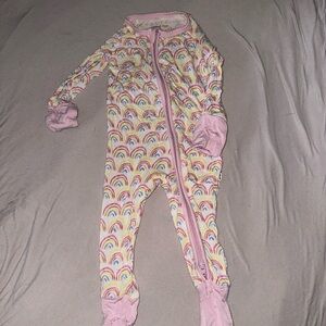 Little Sleepies Pastel Rainbow Baby Outfit